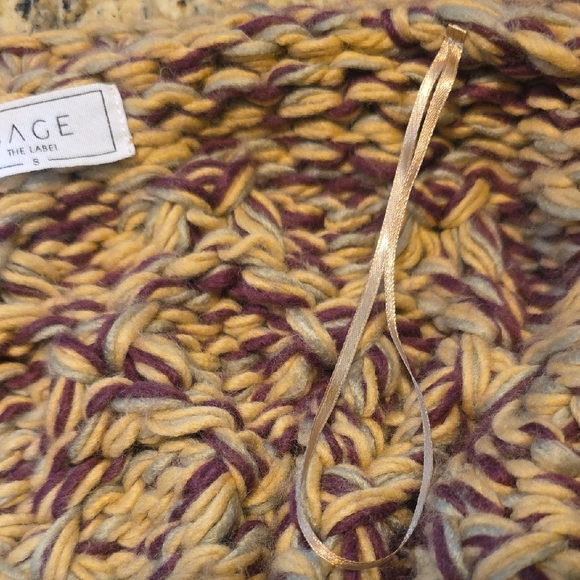 Sage The Label Sweater Chunky Knit Open Cardigan This and That Cardi Size Small - Picture 8 of 11